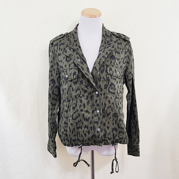 Rails Collins jacket green leopard size small - Picture 3 of 9